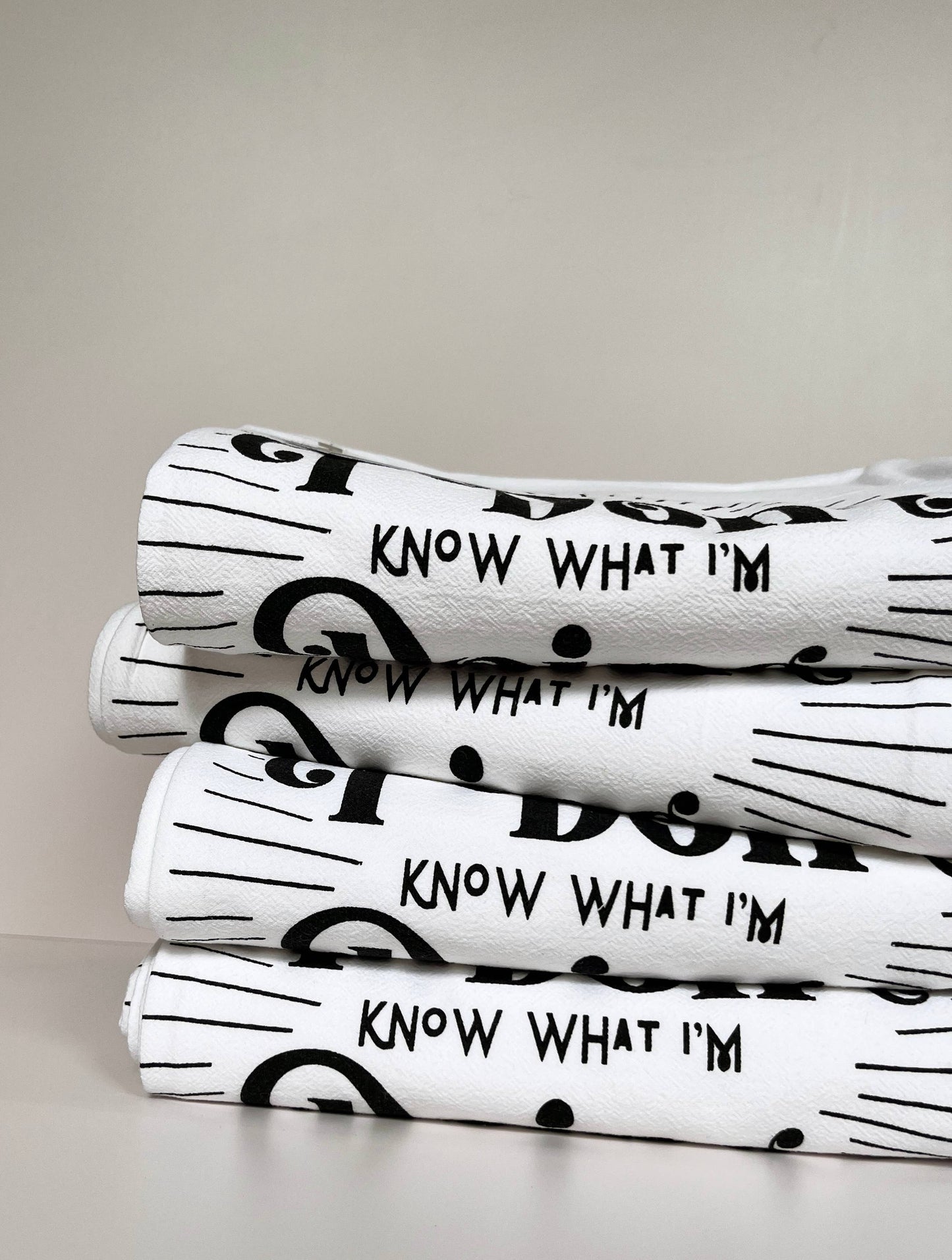 I Don't Know What I'm Doing Funny Kitchen Towel