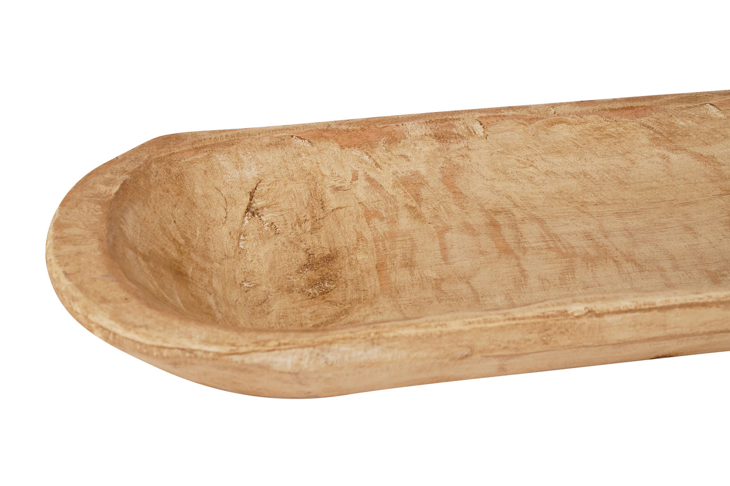 Baguette-Small Bread Bowl-Home Decor #2-Wooden-6x20 inches: White