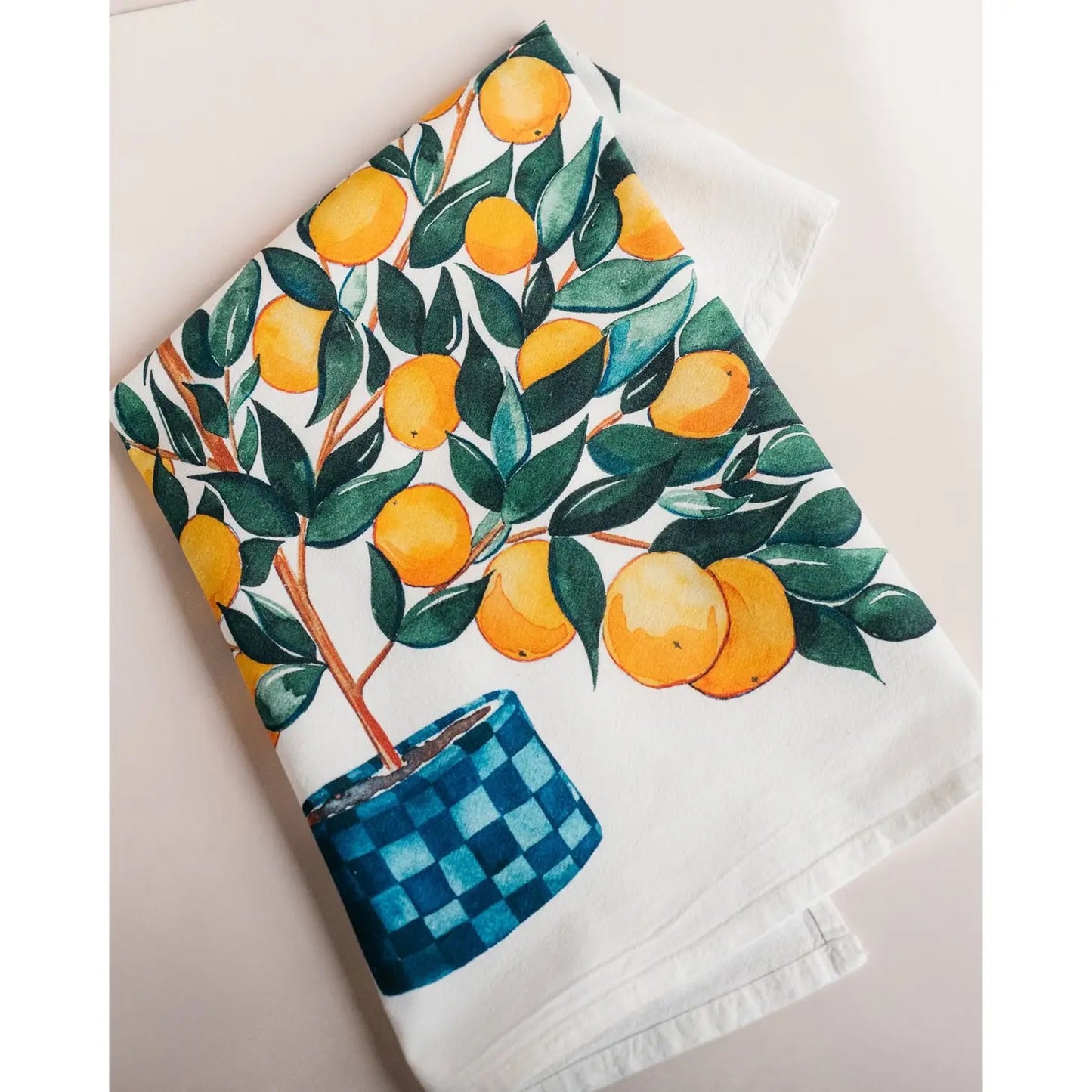 Arancia Orange Tree Flour Sack Tea Towel