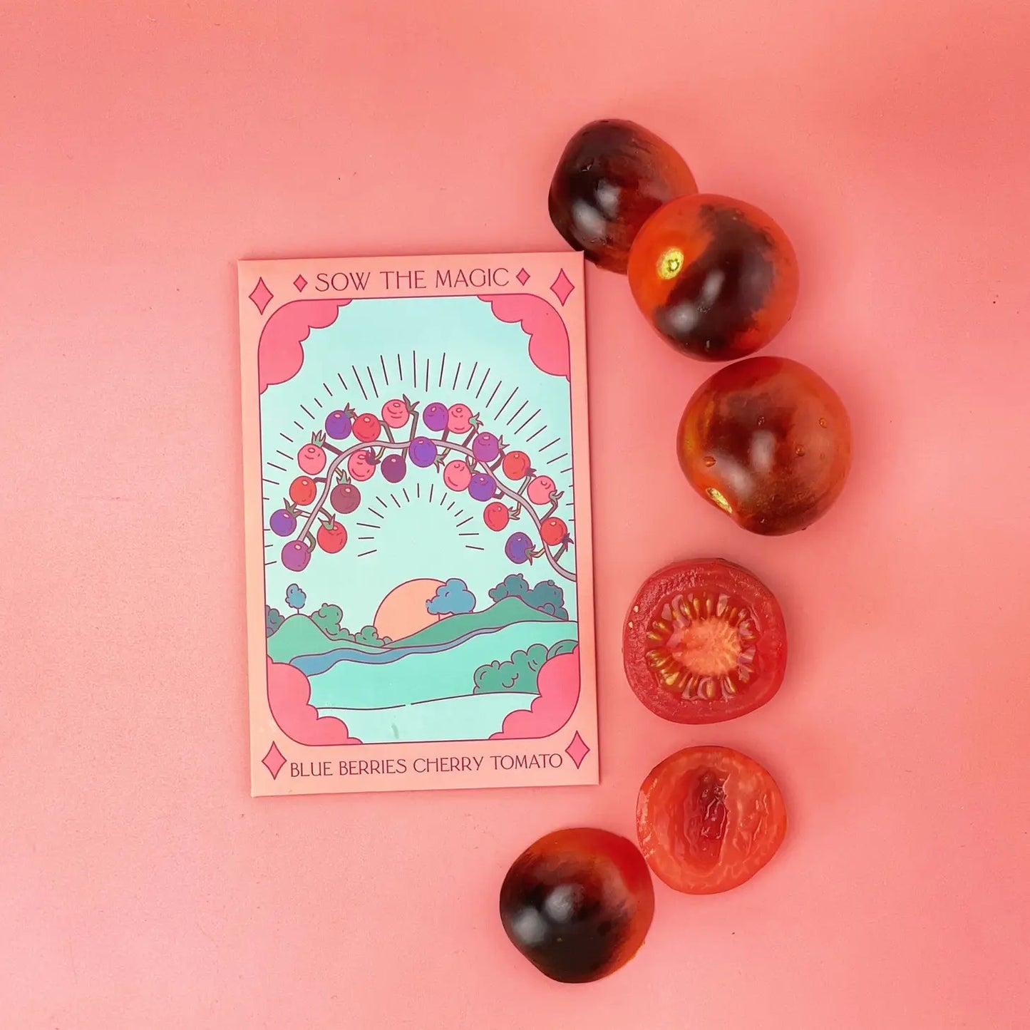 Blueberries Cherry Tomato Tarot Garden + Gift Seed Packet