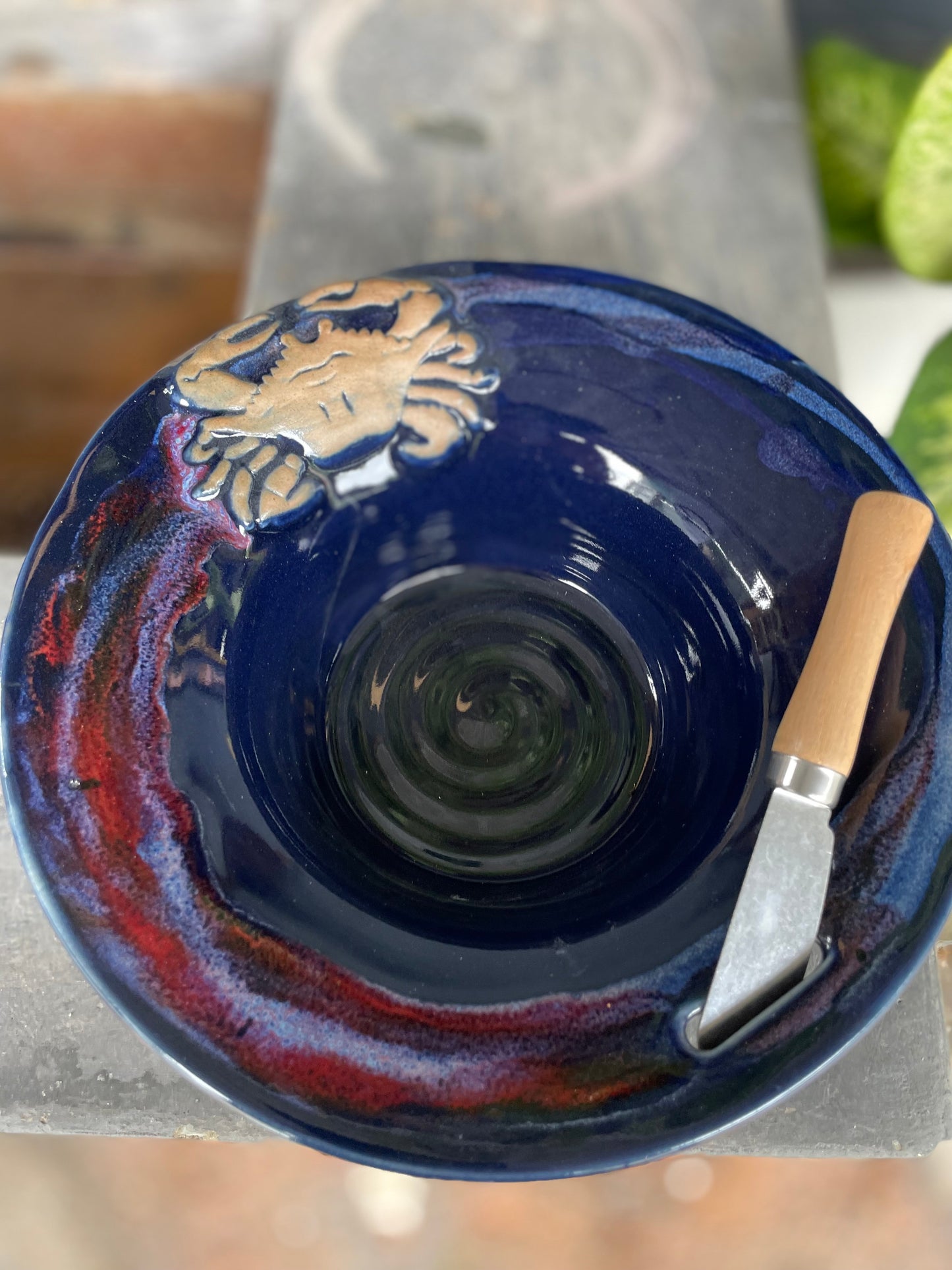 Handmade Pottery Crab Bowls