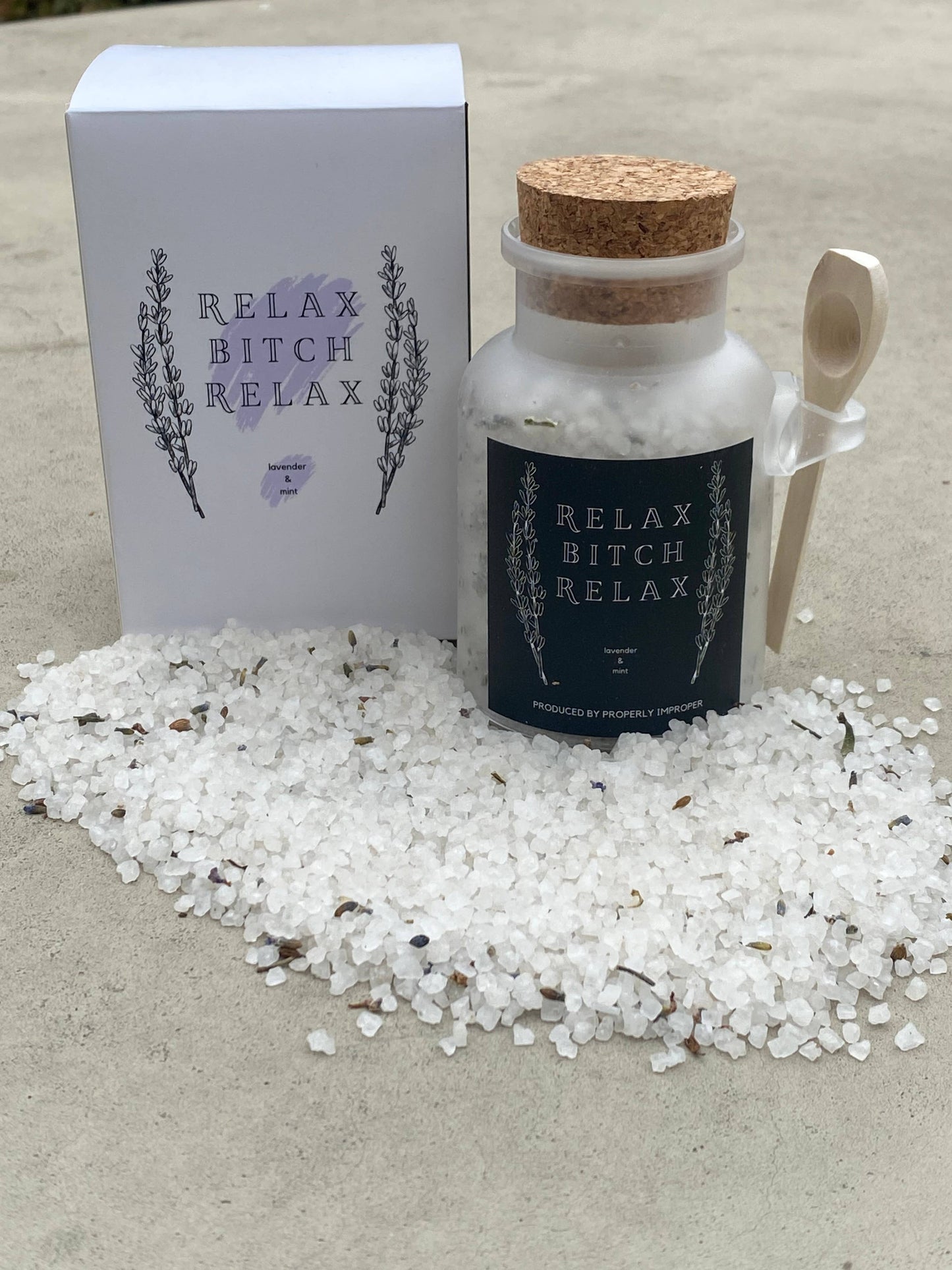 Relax Bitch Relax - Lavender & Mint Bath Salts