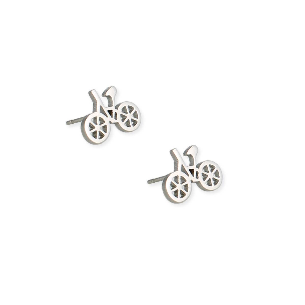 Literary Quotes Bicycle Post Earrings