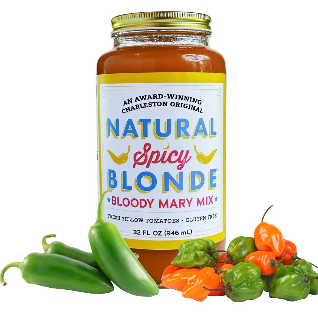 Natural Blonde Spicy Bloody Mary Mix - All Natural -32oz Jar