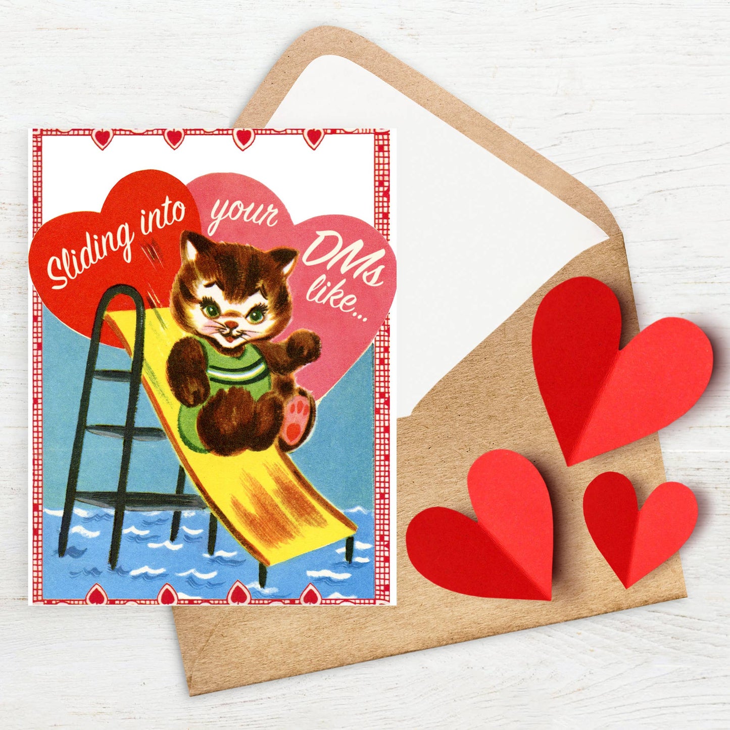 VALENTINE'S DAY: "Sliding into Your DMs" notecard