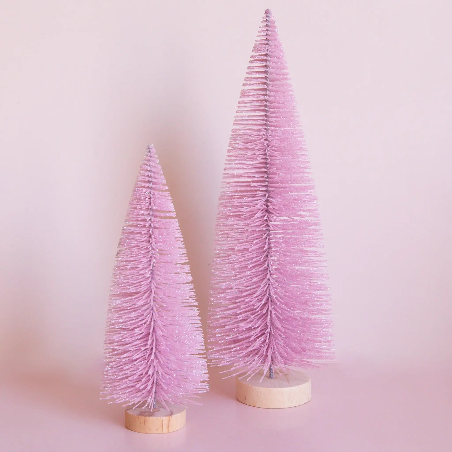 Bottle Brush Tree - Cool Pink: 13 inch
